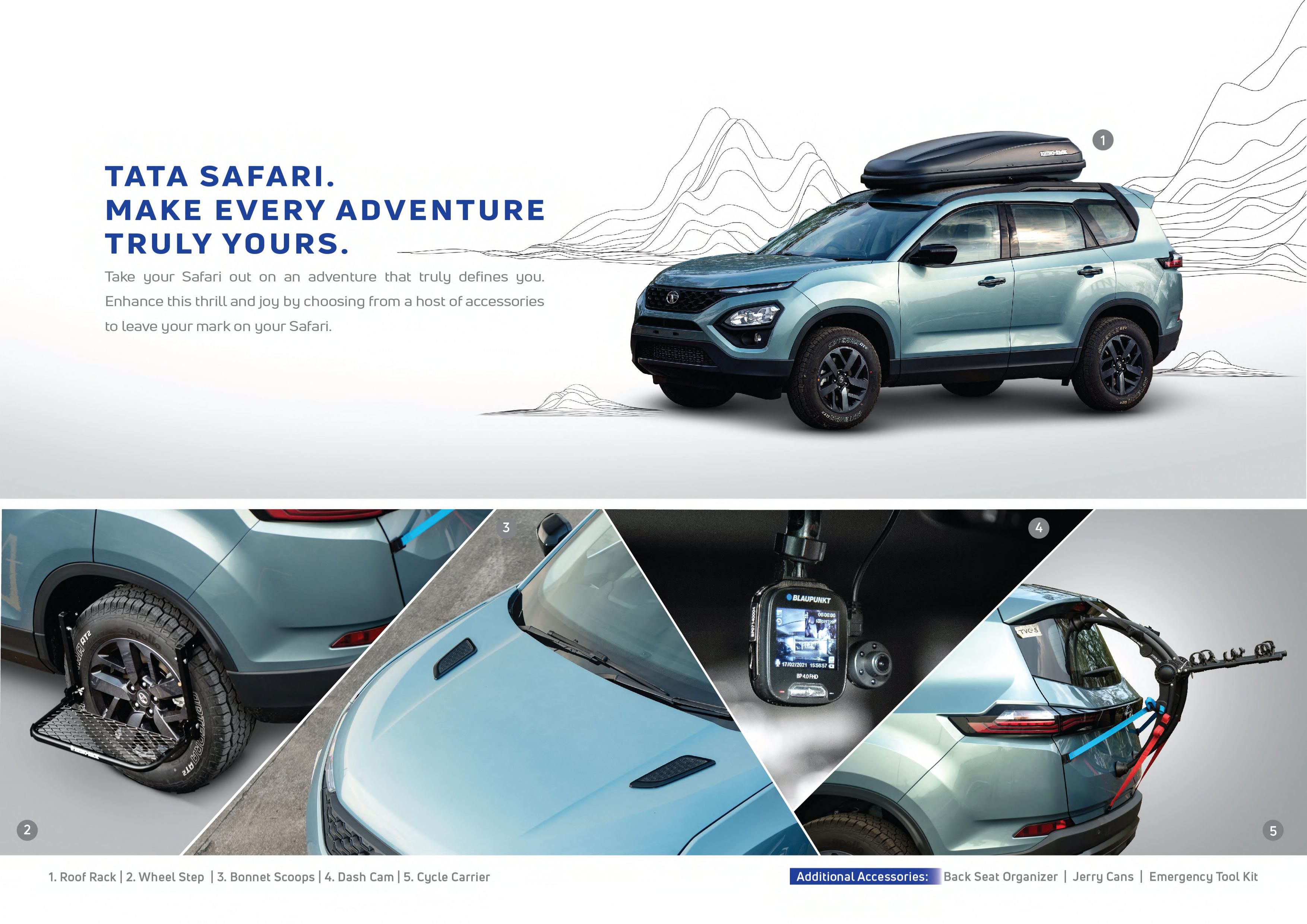 tata safari new accessories